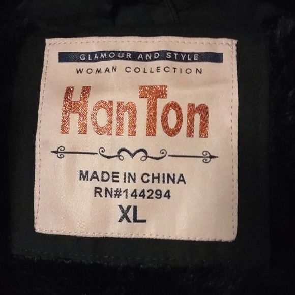 LeeHanton Three Quarter Length Military Style Parka Jacket Black XL - Picture 7 of 12